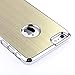 ULAK iPhone 6 Plus Case, Luxury Aluminum Chrome Coating Hybrid Hard Case Cover with PC Bumper for Apple iPhone 6s Plus / 6 Plus 5.5 Inch (Champagne Gold)