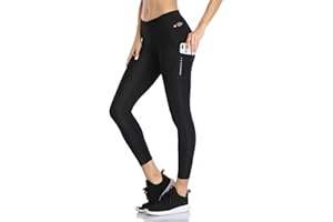 Santic Women's Cycling Pants High Waist 4D Padded Cycling Capris Shorts 3/4 Biking Tights Pockets