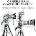(2 Pack) Altura Photo Rain Cover for DSLR Camera – Standard and Flash Version