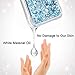 Maxdara Case for iPhone Xs Max Glitter Case 6.5 inches [Tempered Glass Screen Protector] Floating Liquid Luxury Sparkle Bling Shockproof Protective Pretty Fashion Cute Girls Women XS Max Case (Blue)
