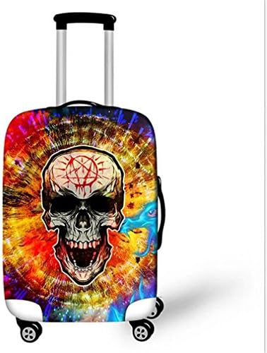 GUOW 3D Luggage Dust Cover European Skull S Code 18 To 20 Inch M Code 22 To 24 Inch L Code 36 To 28 Inch Wear-resistant Soft , M