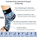 Dowellife Plantar Fasciitis Socks, Ankle Brace Compression Support Sleeves & Arch Support, Foot Compression Sleeves, Ease Swelling, Achilles Tendonitis, Heel Spurs for Men & Women (Black M)