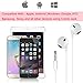 Headphones with Microphone [2 Pack] Premium Earbuds Stereo Earphones and Noise Isolating Headset for Apple iPhone iPod iPad Samsung Galaxy and More Android Smartphones - White
