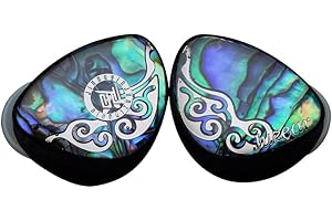 HiFiGo Juzear Butterfly 61T 1DD+6BA IEMs, HiFi 1 Dynamic Driver and 6 Balanced Armature Hybrid in-Ear Monitor Earphones with Smooth Acoustic Duct (3.5mm)