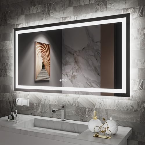 Amorho LED Bathroom Mirror 65" X36" Front