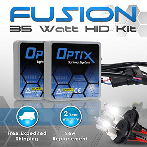 Optix 35W HID Xenon Headlight Conversion Kit Slim Digital Ballast - 1 pair - H4 9003 HB2 - 3K 3000k Golden Yellow