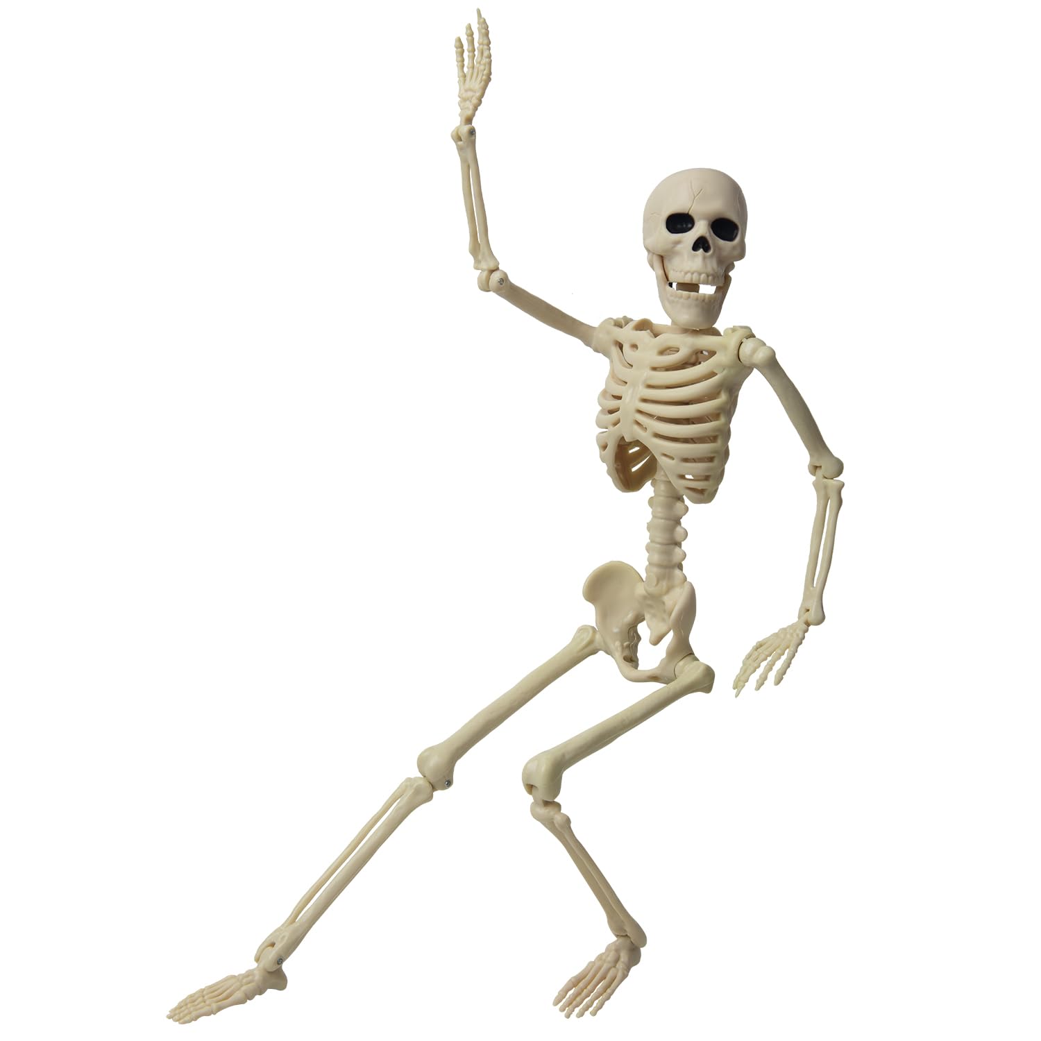Photo 1 of HABAGOU 16" Halloween Skeleton Decorative,Spooky Lawn & Haunted House Props with Posable Joints,Full Body Skeleton for Yard Garden Lawn Graveyard Props Deco
