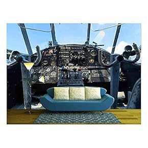 BRAND_NAMEVintage Airplane Dashboard Shallow Focus on leverers