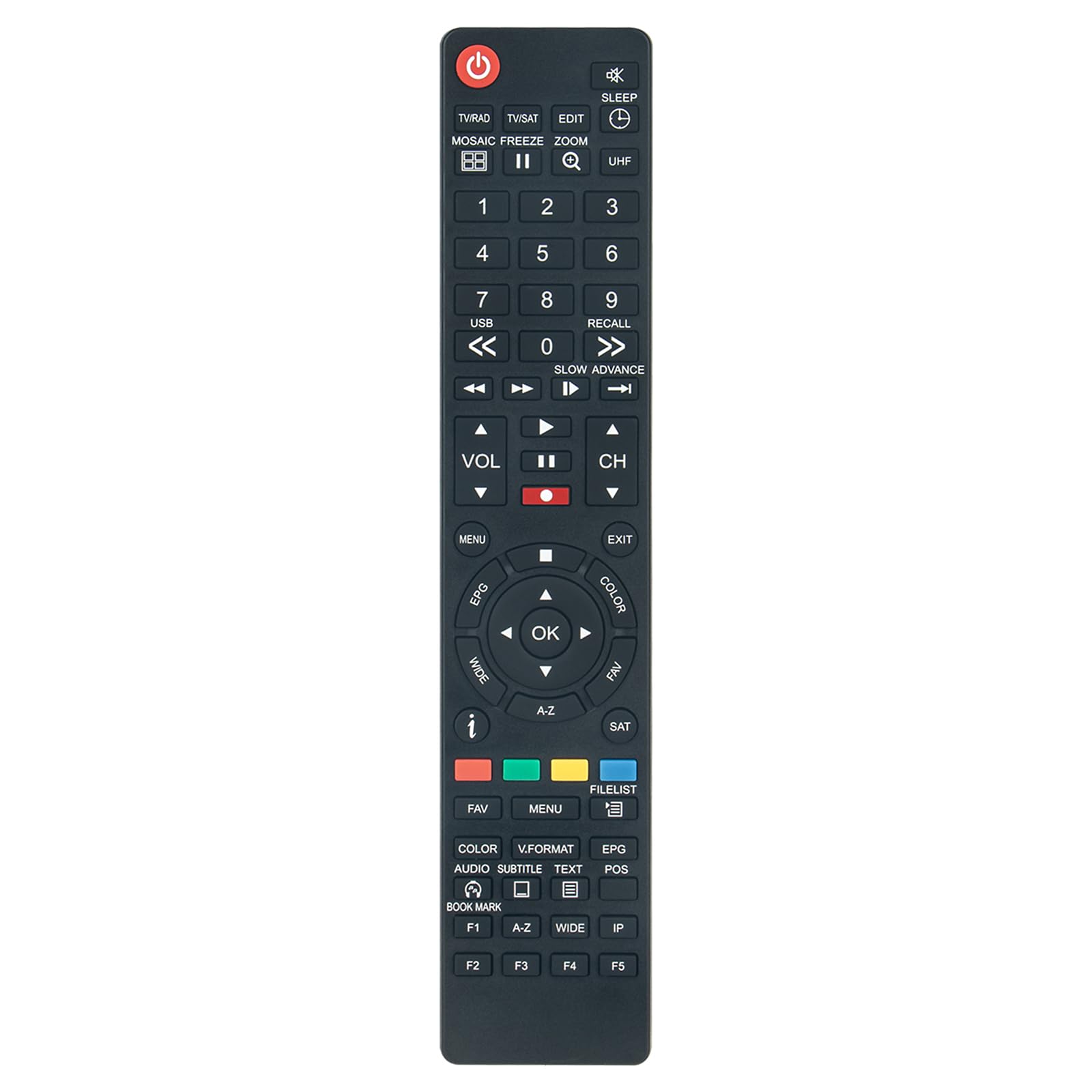 VINABTY TM-5000 HD SERIES Replaced Remote Control Applicable for Technomate TM5402HD TM-5402 Series Digital satellite Receiver