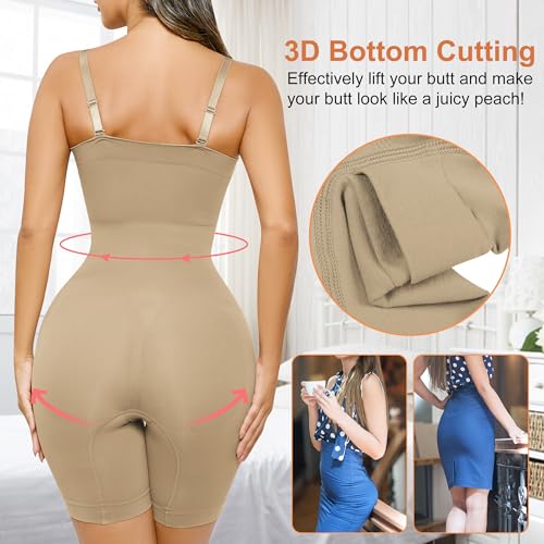 ACPLK STRAPLESS SHAPEWEAR BODYSUIT FOR WOMEN TUMMY CONTROL SHAPEWEAR SEAMLESS FULL BODY SHAPER