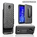 Galaxy J7 Star Case,J7 Crown Case,J7v 2nd Gen,J7 2018,J7 Refine Case, Belt Clip Holster Shock Proof Kickstand Phone Case Compatible for Samsung Galaxy J7 Crown Cases - Black Combo Shell & Holster Case