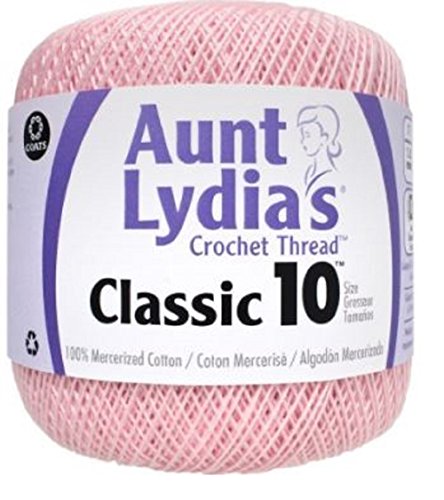 Aunt Lydia's Crochet Thread - Size 10 - Orchid Pink (2-Pack)
