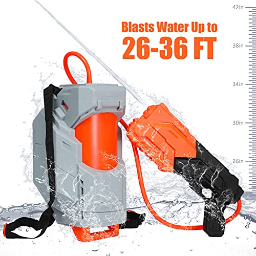 Tinleon Water Gun with Backpack Tank,Squirt Guns for Kid Adult 2800cc