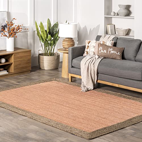 nuLOOM Eleonora Casual Jute Area Rug, 6x9, Peach