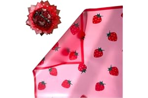 XIZHI 20 Sheets Flower Wrapping Paper 22.8x22.8Inch Used for DIY Crafts Florist Supplies Packaging Paper for Wedding Birthday Gift (Red)