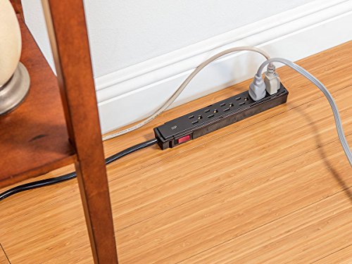 Monoprice Surge Strip Computer Surge Protector, Black (115873)