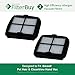 2 - Bissell Pet Hair Eraser Replacement Filters, Part # 203-7416. Designed by FilterBuy to fit Bissell Pet Hair Eraser Hand Vac.