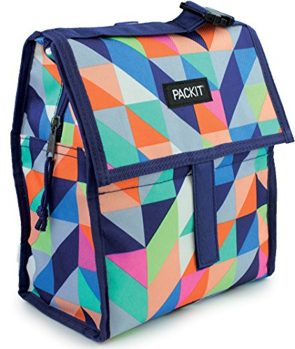 PackIt Freezable Lunch Bag with Zip Closure, Paradise Breeze