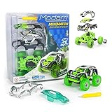 Modarri M1 Space Invaders Monster Truck | Build Your Car Kit Toy Set - Ultimate Toy Car: Make Your Own Car Toy - for Thousands of Designs - Educational Take Apart Toy Vehicle