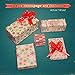 Ankuka Kraft Christmas Wrapping Paper Set, All Occasion Gift Wraps for Birthday, Valentine, Wedding and Party, 5 Rolls/Pack, 30