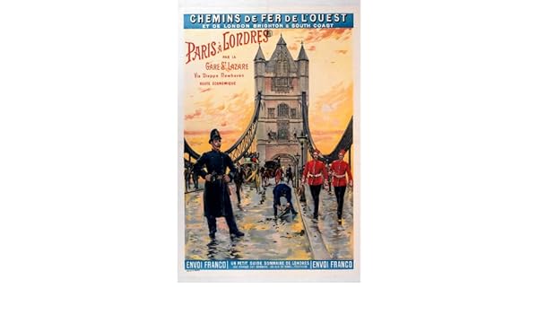 signs-unique París un Londres (Old Barra AD.) imán para Nevera ...