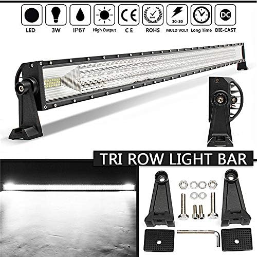 Willpower LED Light Bar 52 Inch 675W Super Bright Led Off road Work Light Bar Spot Flood Combo Driving Lights with Wiring Harness Kit for Car Tractor Truck ATV SUV Boat - Image 3