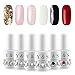 UV Gel Polish Color Set - Glitter Colors Nail Polish Gel Popular Gift Set For Nail Art - 8ml Each
