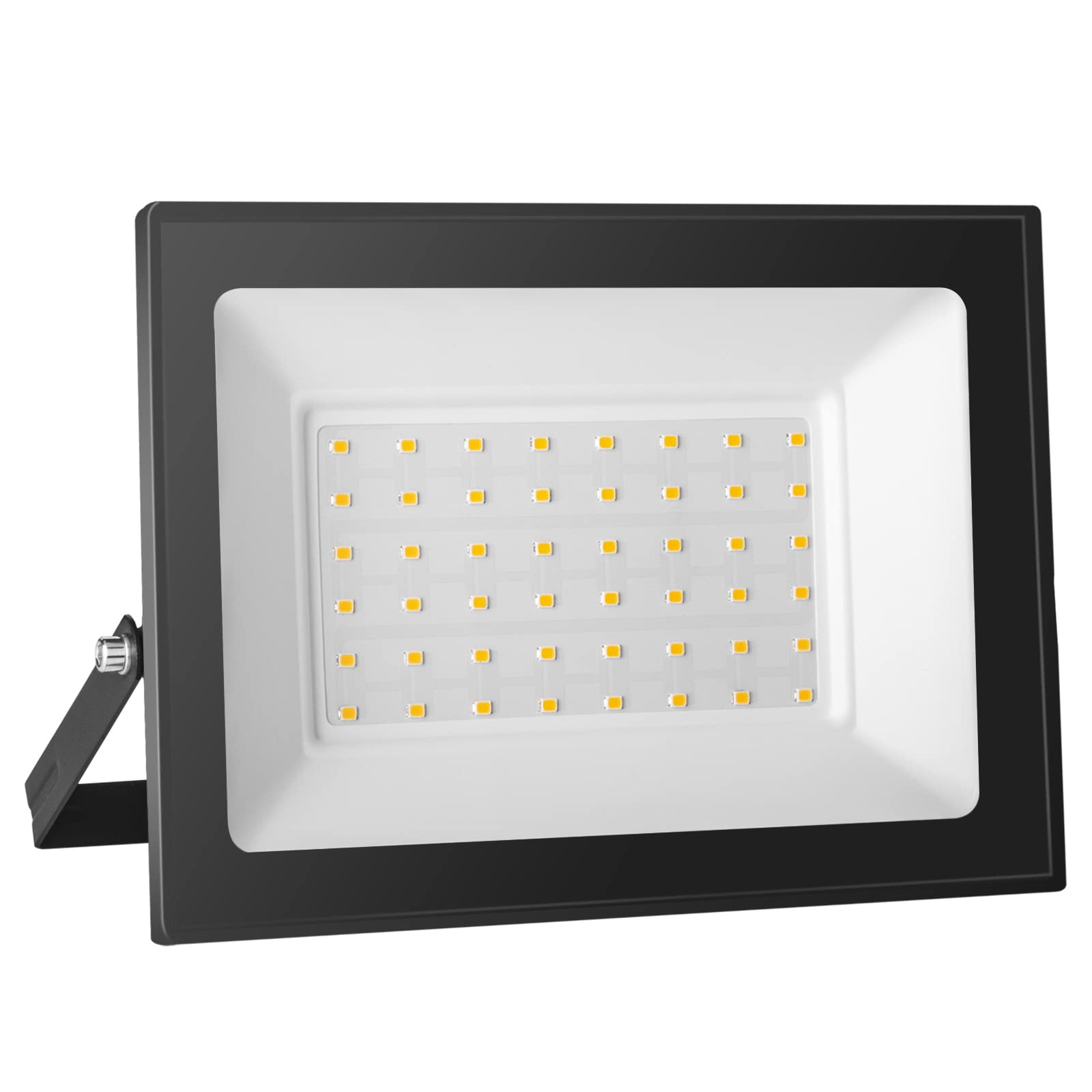 Probapro 50W Led Floodlight Outdoor, 5000LM 3000K Warm White Spotlight, IP65 Waterproof LED Security Lights for Backyard, Garage, Workshop