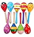 POPLAY Wood Maracas, 4 PCS