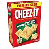 Cheez-It Baked Snack Cheese Crackers, White Cheddar, Family Size, 21 oz Box(Pack of 3)