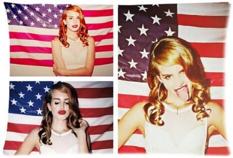 American Flag Lana Del Rey Pillowcases Custom 20"x30" Two Sides Cool Comfortable Pillow Case