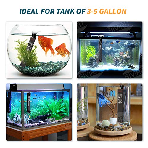 VIBIRIT Aquarium Heater,Betta Fish Tank Heater 25W Smart Small Aquarium