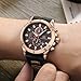 MINI FOCUS Men Casual Sport Watches Fashion Quartz Chronograph Waterproof Wristwatch for Men with Date Display …