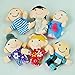 Moon Boat Family Member Finger Puppet Kids Toy 6 PCS