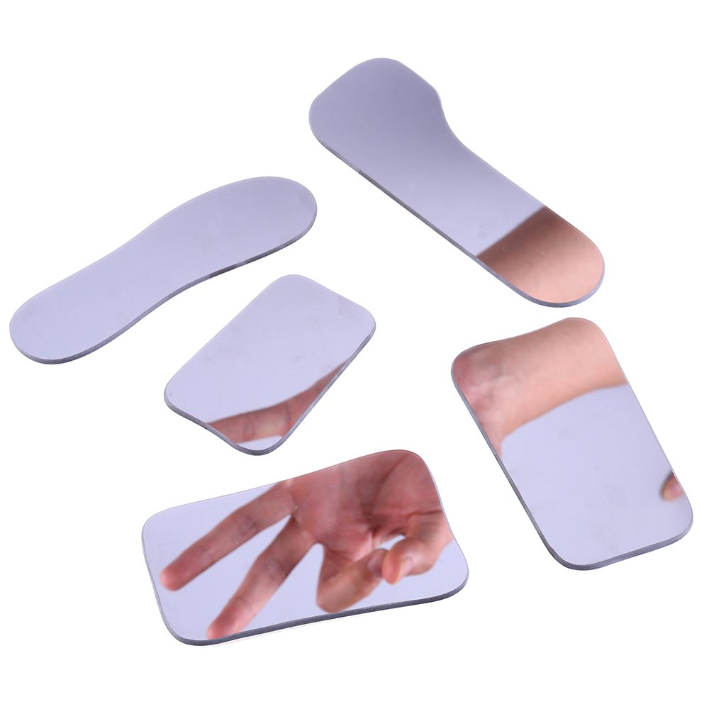 Angzhili 5Pcs/Set Intraoral Mirrors Dental Photography Mirrors Dental