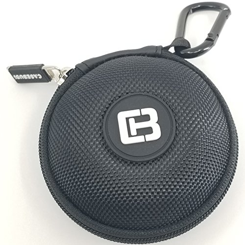 CASEBUDi Black - Small case for your Earbuds, Apple wireless AirPods, iPod Shuffle, iPhone Charger, Coins, or small Bluetooth headset CASEBUDi Black - Small case for your Earbuds, Apple wireless AirPods, iPod Shuffle, iPhone Charger, Coins, or small Bluetooth headset