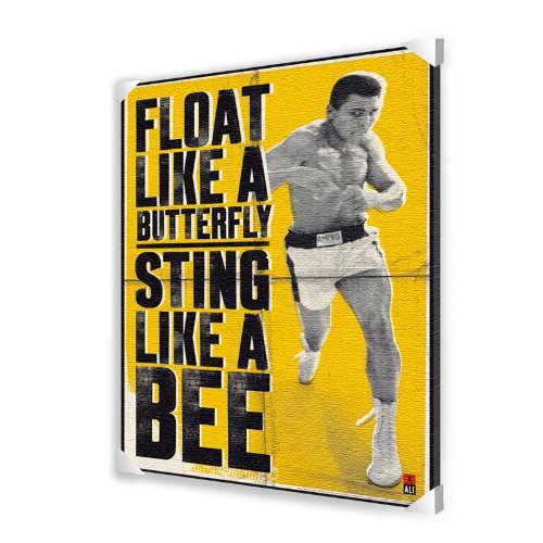 Pyramid America Muhammad Ali Float Like A Butterfly Sting Like A Bee Canvas Art 24 By 36 Inch Buy Online In India At Desertcart In Productid