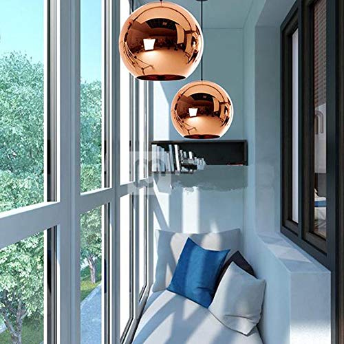 Creative Pendant Lights Hanging Lamp Plating Ball Round Glass