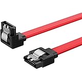 CableCreation SATA III Cable, [2-Pack] 8-Inch/0.6FT SATA III 6.0 Gbps 7pin Female to Downward Right Angle Female Data Cable w