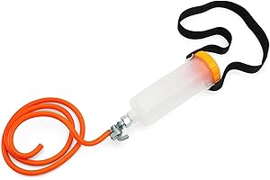 AnNafi® Auxiliary Fuel Tank For Servicing Your Bike 300Ml | Fuel Tanks & Accessories | Workshop Tool Balancing Carbs Carburetor | Petrol 300ML Tank ROYAL ENFIELD BSA NORTON VINTAGE BIKES (ORANGE)