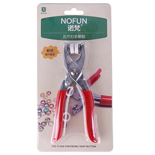 ZHUOTOP DIY Shoe Punch Pliers Rivet Button Snap Fixing Tool Craft Tools Kit - Thumbnail 3