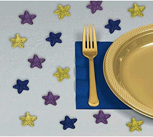 Eid Mubarak Mini Glitter Stars Table Scatters (32ct)
