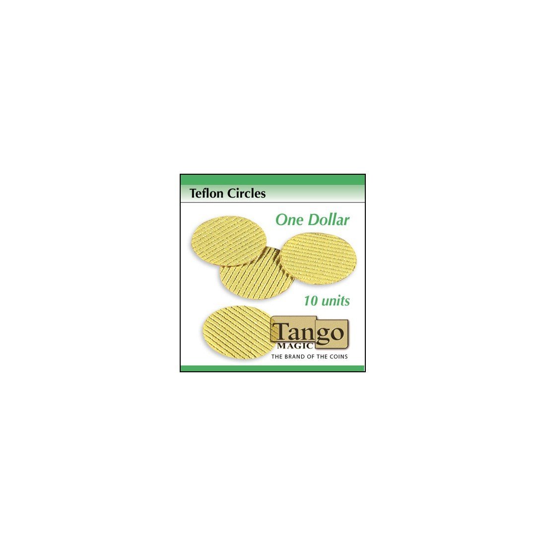 Teflon cricles Dollar size (10 units w/DVD) by Tango -Trick (T002)