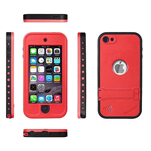 Comsoon iPod 5 iPod 6 Waterproof Case,[Dustproof Sweatproof][IP68 Certified]iPod Touch Defender Case Built-in Touch Screen & Kickstand for Both Apple iPod Touch 5th & 6th Generation - Thumbnail 7