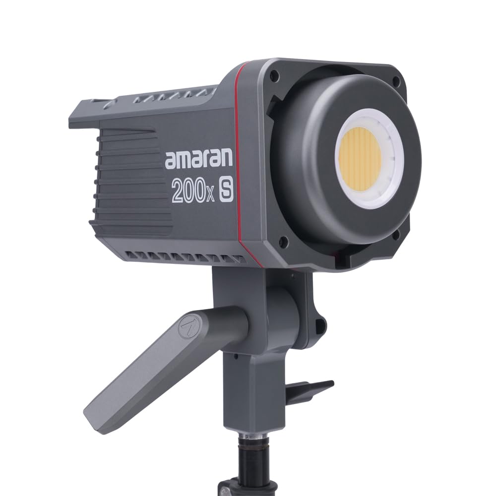 amaran 200xS Bi-Color LED Video Light, 250W 2700-6500k 51600lux@1m Bluetooth App Control 9 Built-in Lighting Effects DC/AC Power Supply