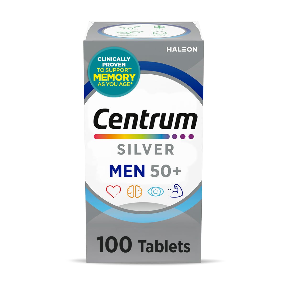Centrum Silver Men's Multivitamin for Men 50 and Over, 100 Tablets