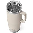 YETI Rambler Tumbler with Handle and Straw Lid, Vacuum Insulated Travel Mug, Stainless Steel