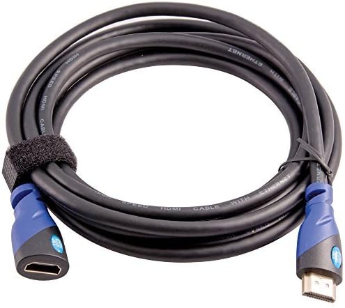 Top Dog Cables - TD-06EBLBK10- Premium 10 ft High Speed HDMI Extension Cable MF Gold 3D HD BluRay XBOX 360 PS3
