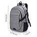 Laptop Backpack for Men Women ADUO Grey Waterproof Computer Travel Backpack with USB Charging Port Fits 15.6 Inch