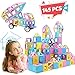 HOMOFY 145 PCS Castle Magnetic Blocks 3D Learning & Development Magnetics Tiles Building Blocks Kids Toys for 3 4 5 6 Years Old Boys Girls Gifts